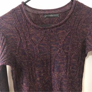 Peruvian collection 100% Pima cotton multi color knit shirt dress size M
